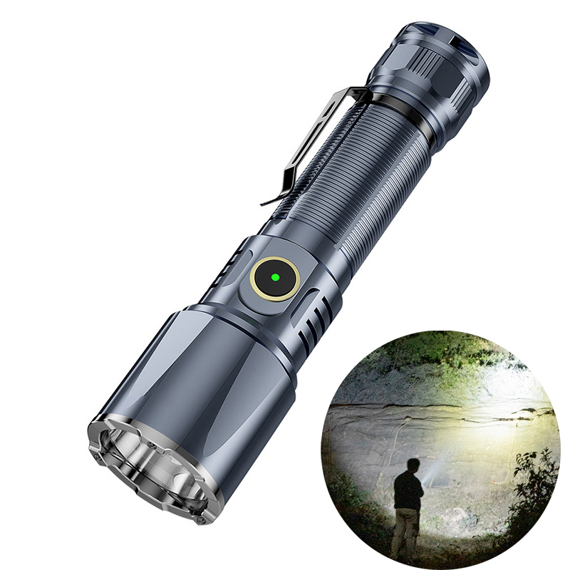 Edc Carry Flashlight - Type-C USB Rechargeable 21700 Battery Portable