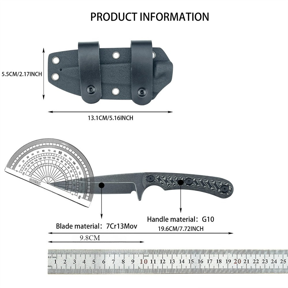Full Tang Fixed Blade Knives 7 - огляд і ціна Edc Carry Fixed Blade