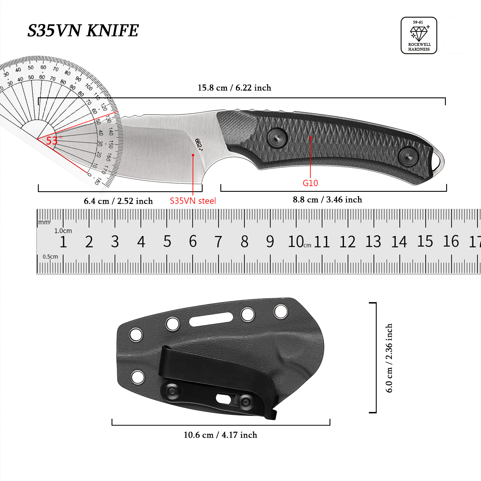 EDC Outdoor Multitool Portable - огляд і ціна Edc Carry Fixed Blade