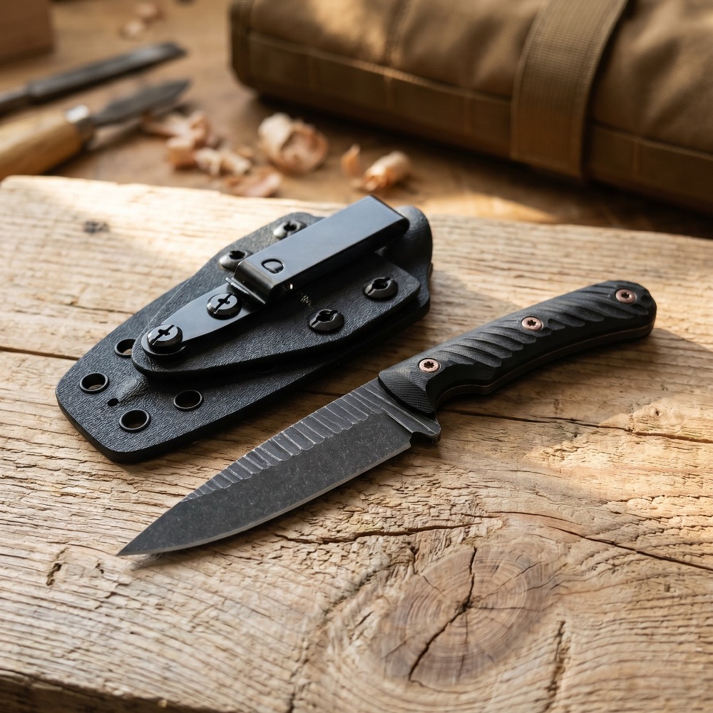 Full Tang Bushcraft Knife D2 B - огляд і ціна Edc Carry Fixed Blade