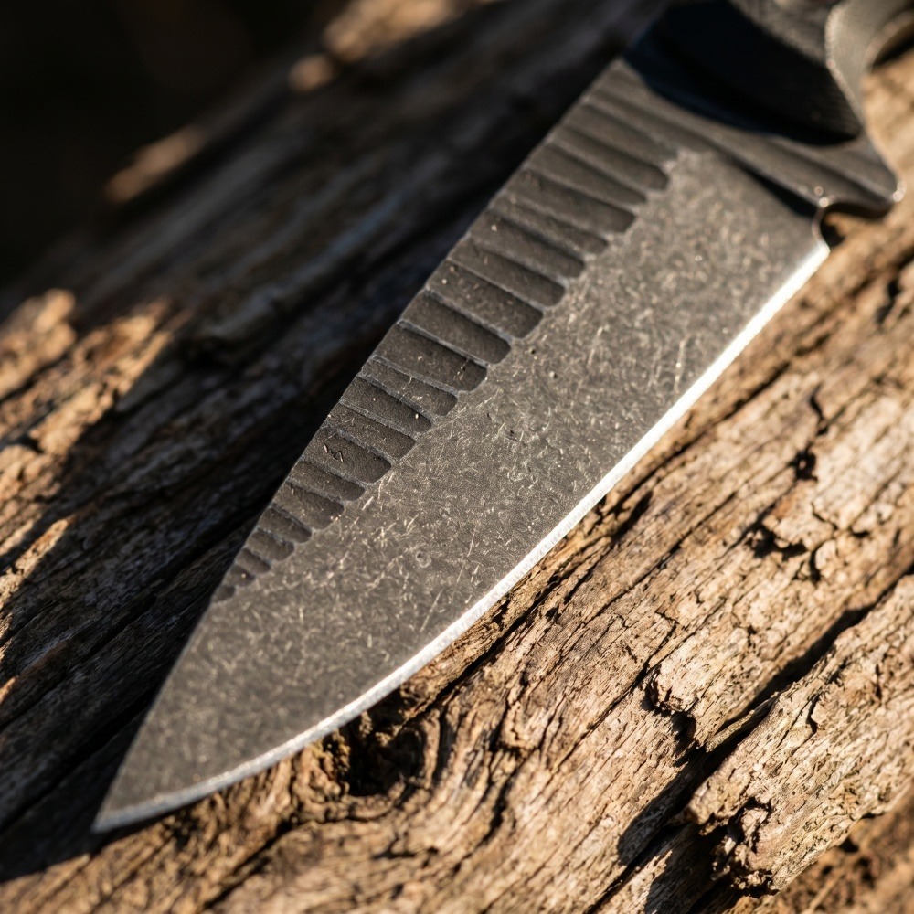 Full Tang Bushcraft Knife D2 B - огляд і ціна Edc Carry Fixed Blade