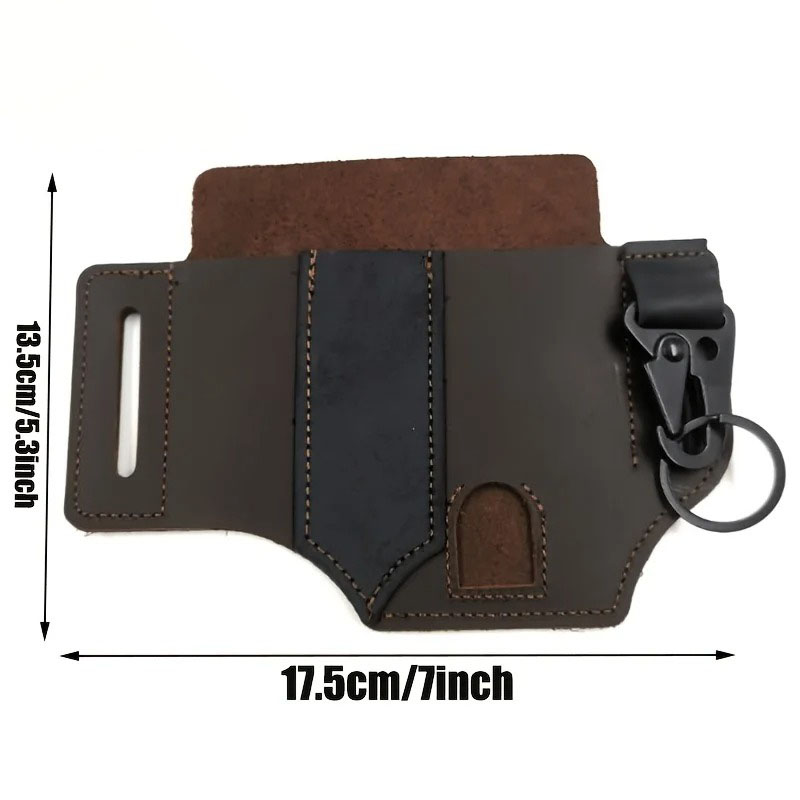 PU Leather EDC Belt Multitool  - огляд і ціна Edc Carry Flashlight