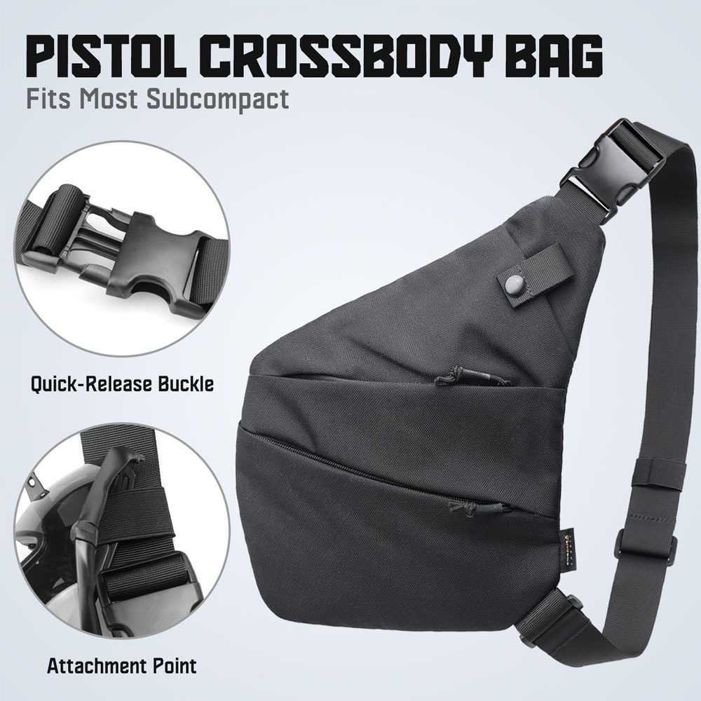 Tactical Concealed Gun Carry B - огляд і ціна Edc Pistol Carry Bag