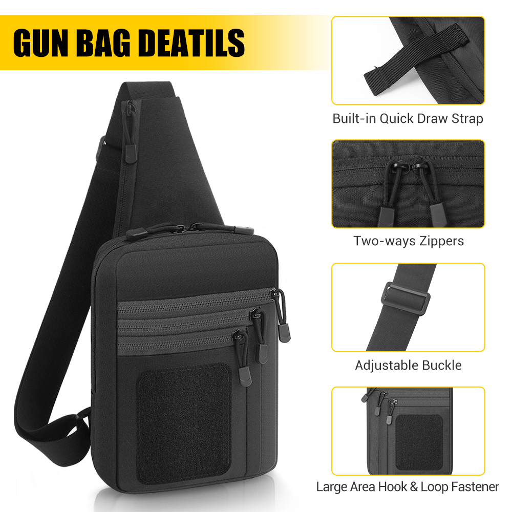 Tactical Pistol Gun Bag Concea - огляд і ціна Edc Pistol Carry Bag
