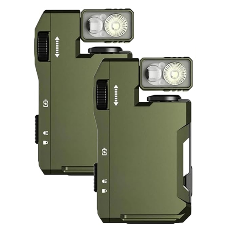 AT51-2Pcs EDC Flashlight With  - огляд і ціна Edc Carry Flashlight