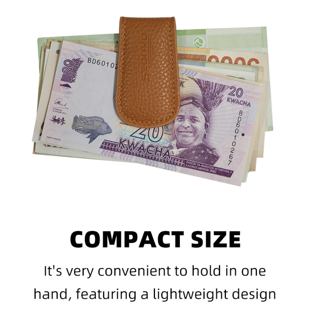 Luxury Cowhide Leather Magneti - огляд і ціна Money Clip Magnetic