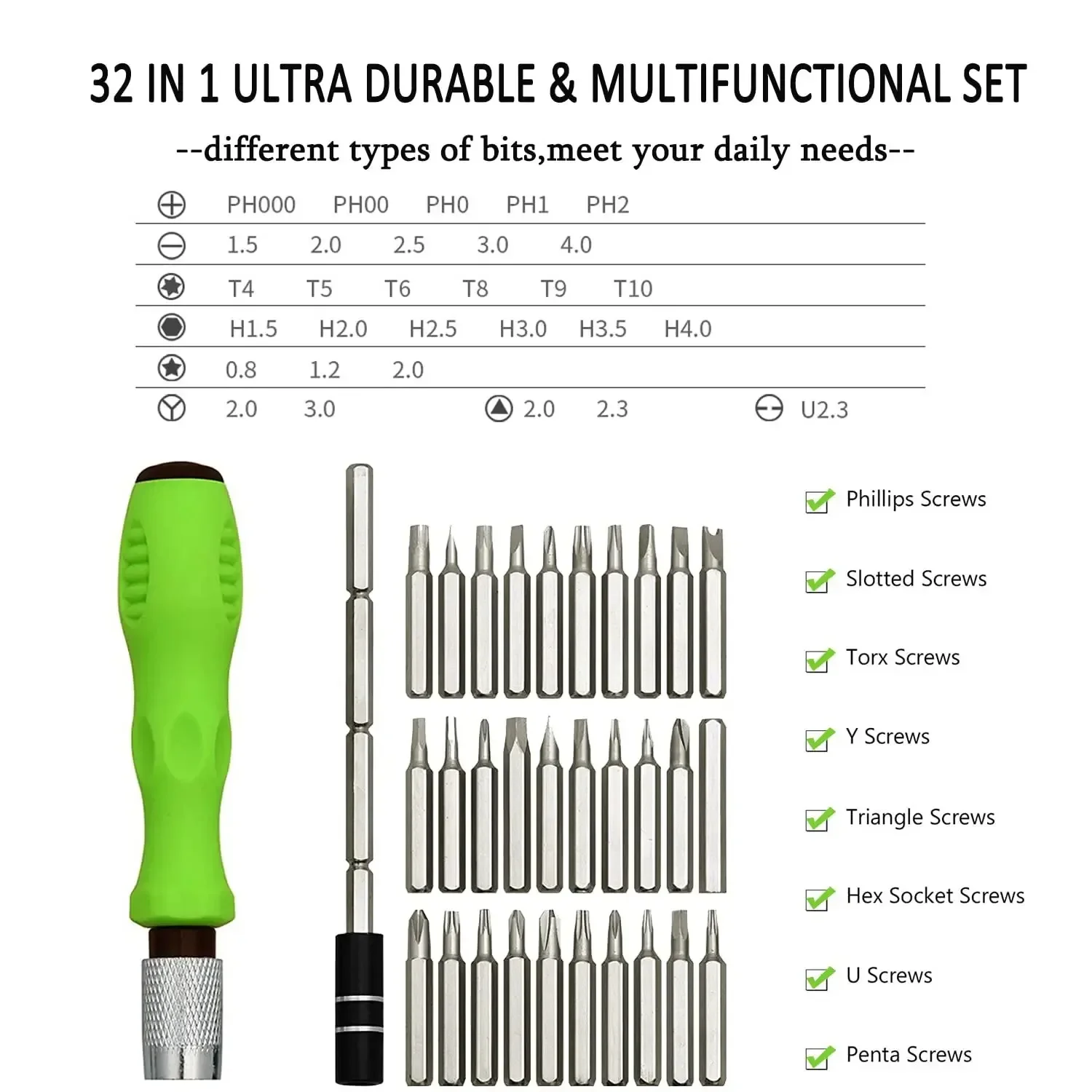 32 in 1 Multifunctional Screwd - огляд і ціна Micro Screwdriver Kit