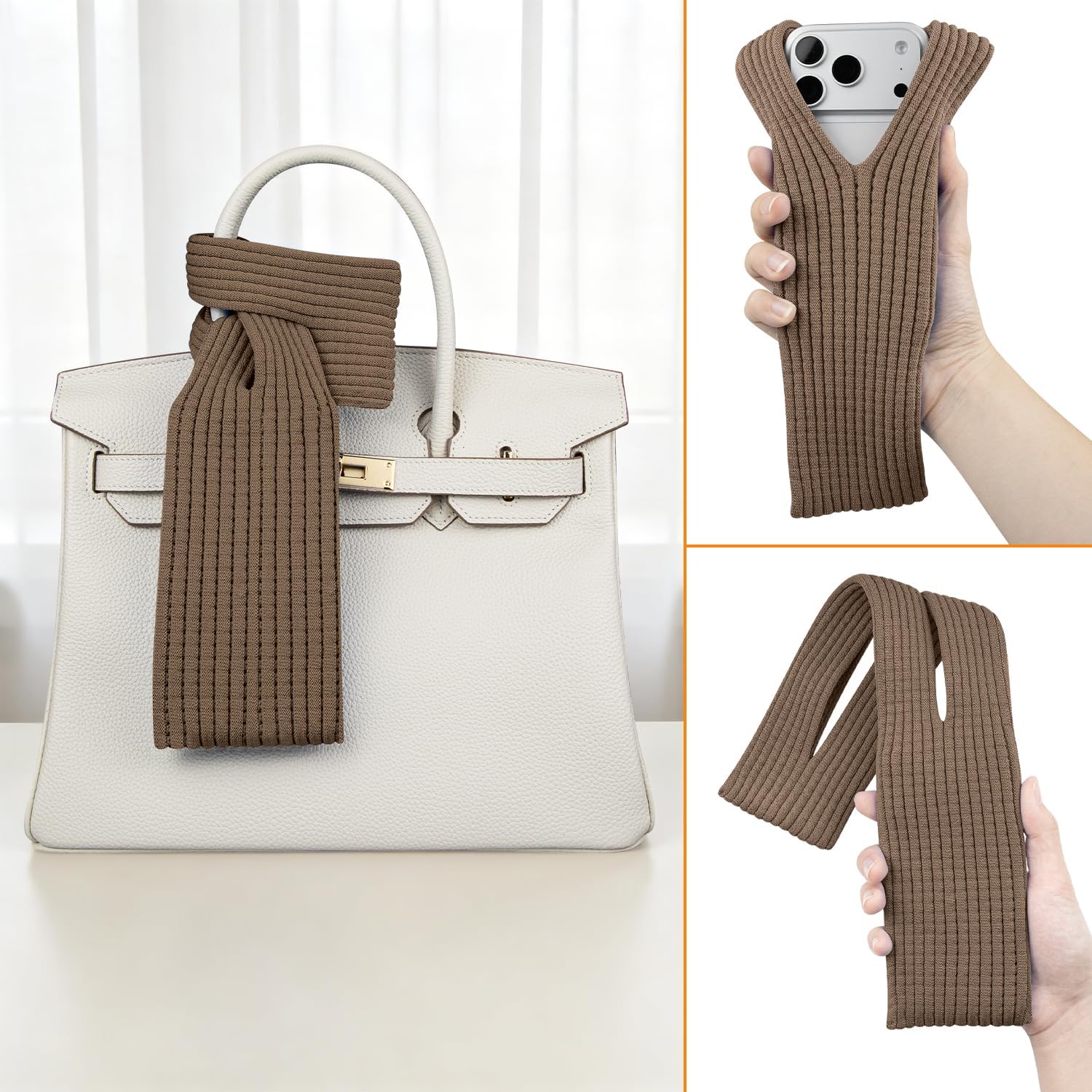 Knitted Phone Pouch Soft Stret - огляд і ціна Edc Daily Carry