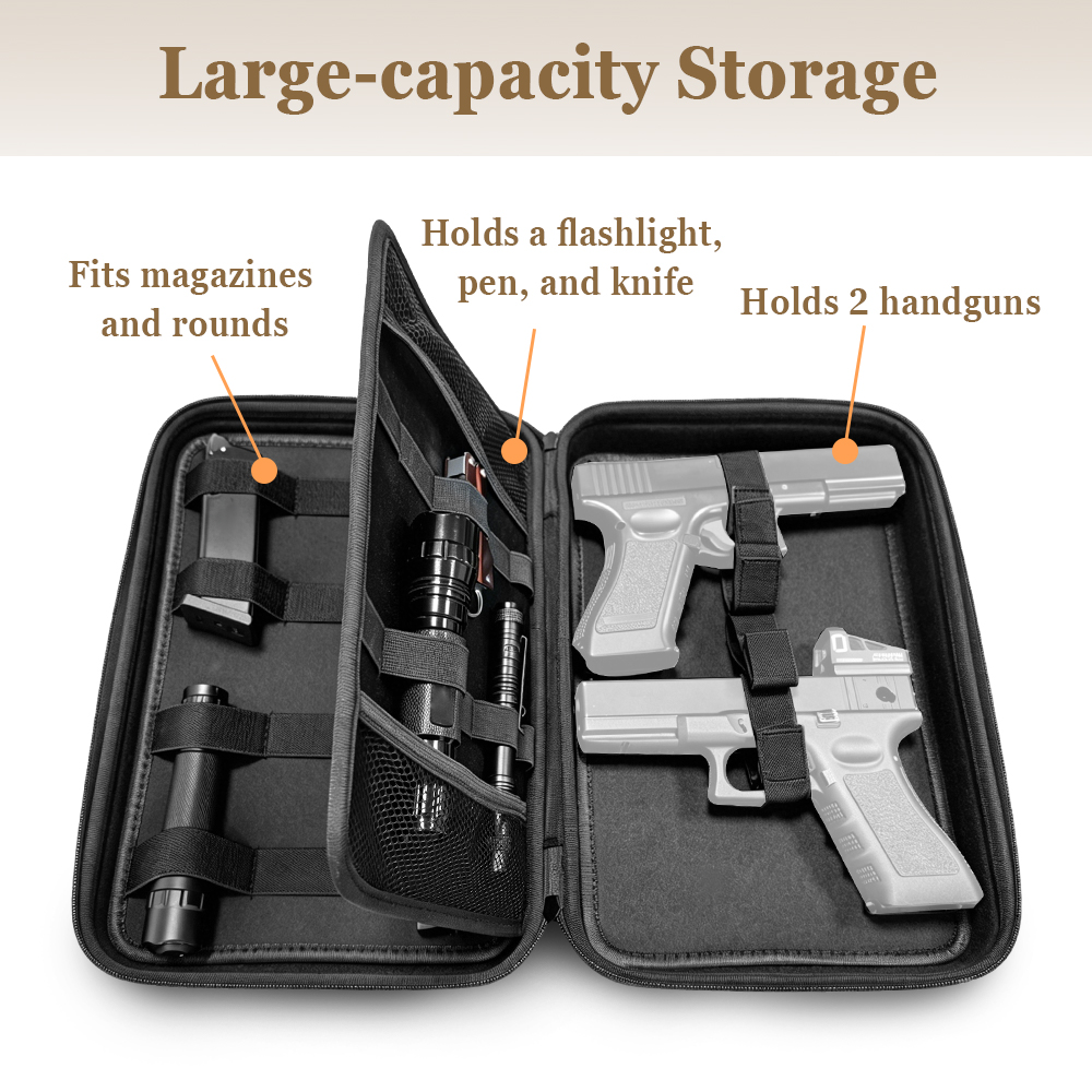 Tactical Pistol Gun Case Dual  - огляд і ціна Edc Pistol Carry Bag