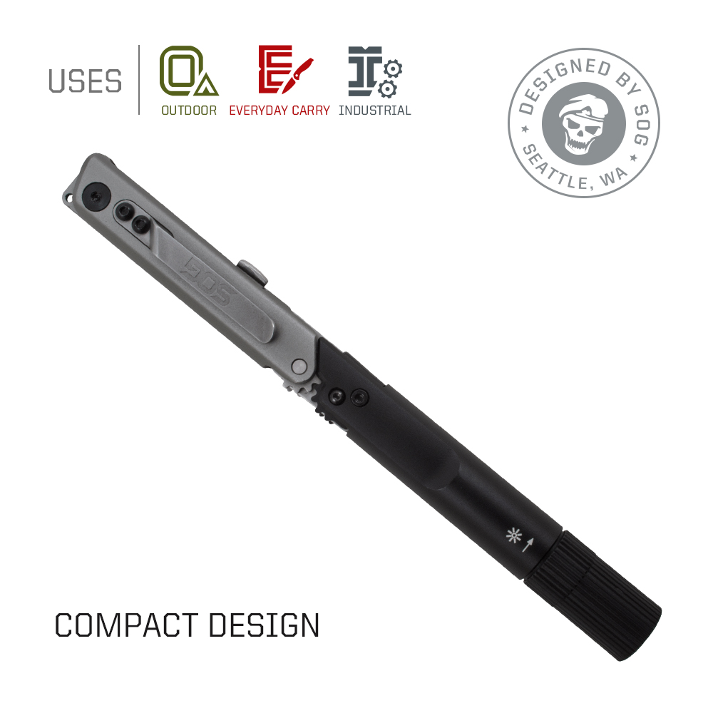 SOG BATON Q2 4 in 1 Multi-Tool - огляд і ціна Edc Carry Flashlight