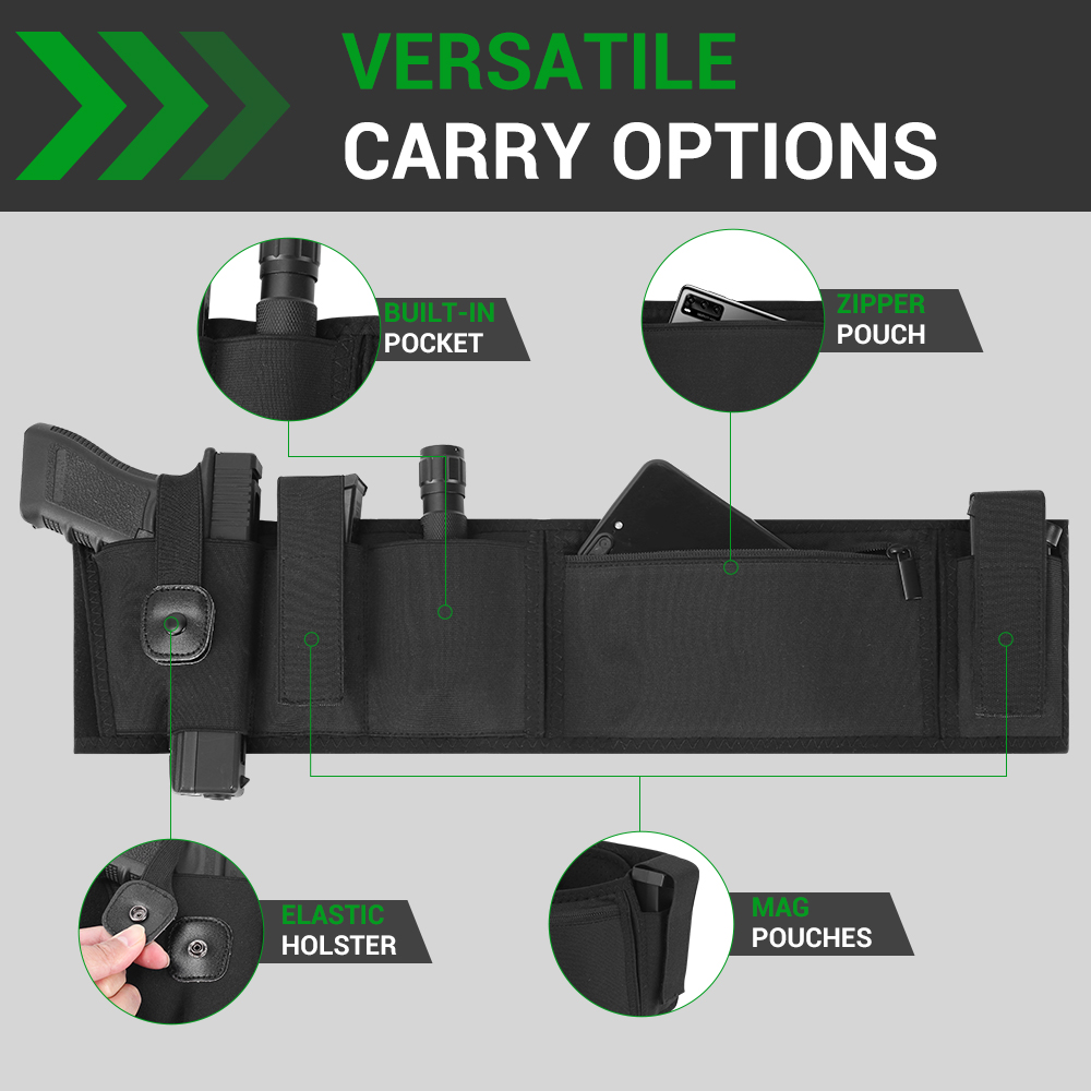 Belly Band Gun Holster Conceal - огляд і ціна Edc Concealed Carry Holster