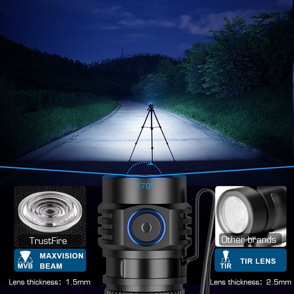 Trustfire MC1 Usb Rechargeable - огляд і ціна Edc Carry Flashlight
